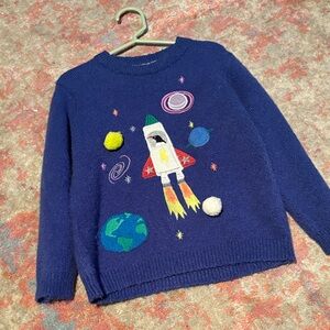 Marks & Spencer Kids Blue Space Sweater